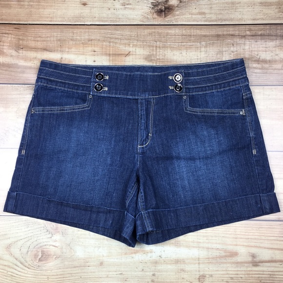 White House Black Market Pants - *SOLD* WHBM Cuffed Denim Shorts